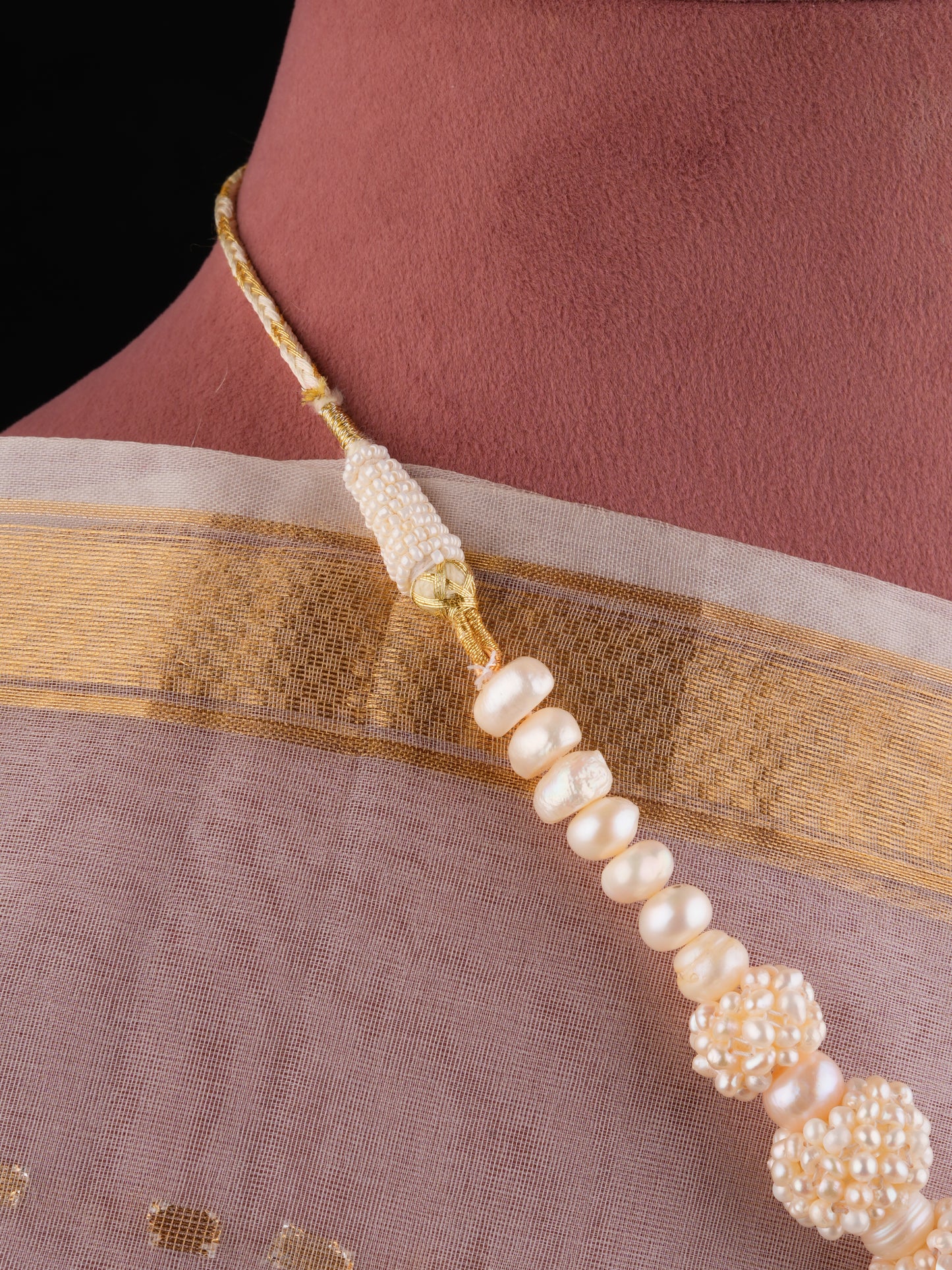 Freshwater Woven Pearls Necklace Set