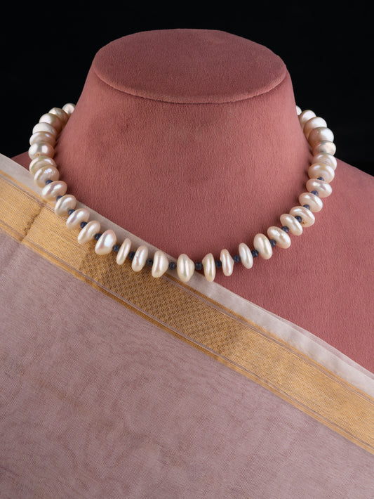 Freshwater Pearls And Iolite Necklace