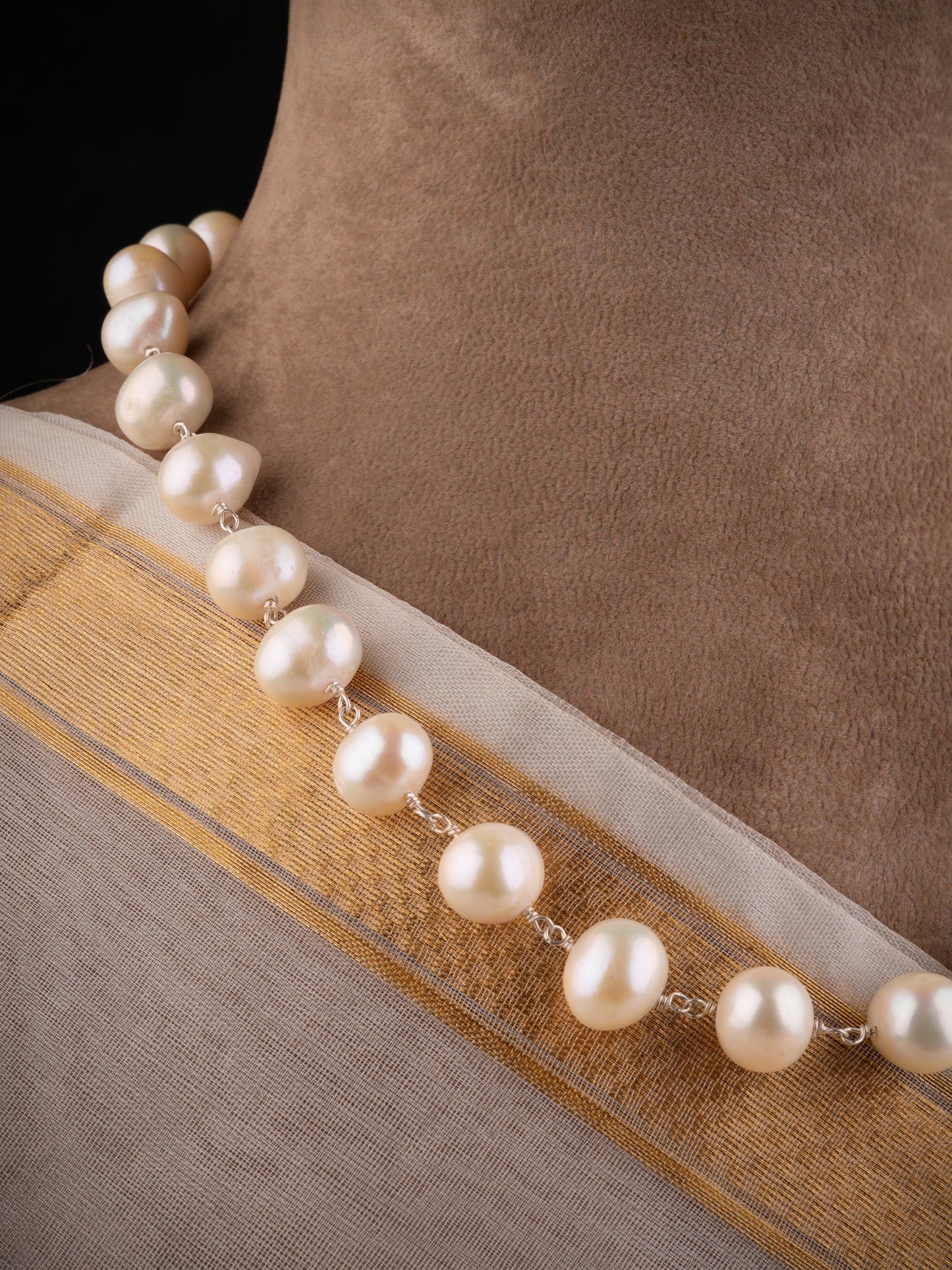 Pearl Vine Silver And Freshwater Pearls Necklace