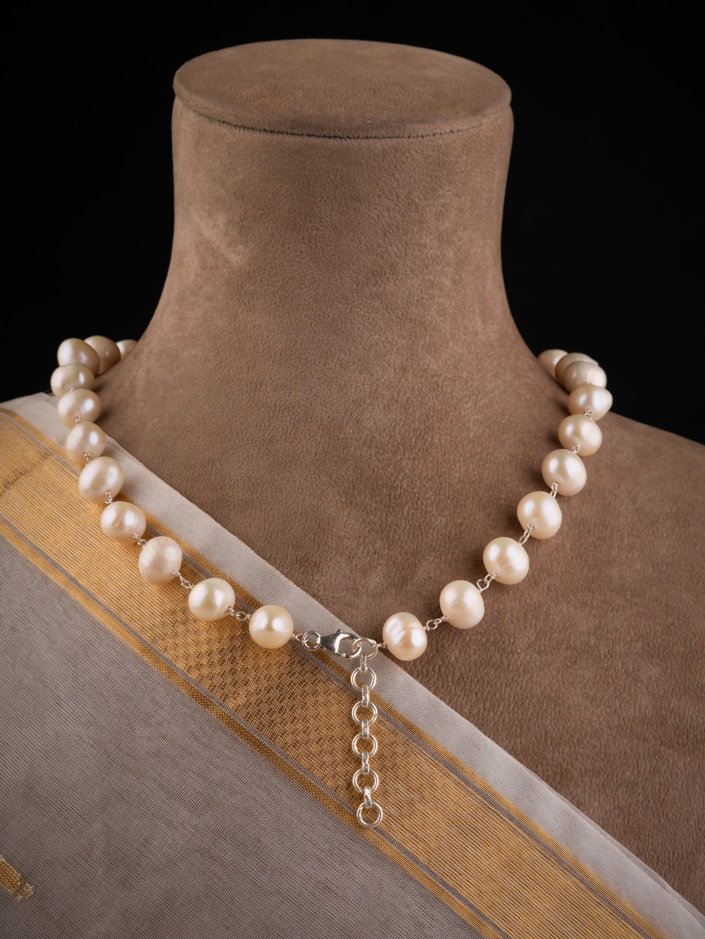 Pearl Vine Silver And Freshwater Pearls Necklace