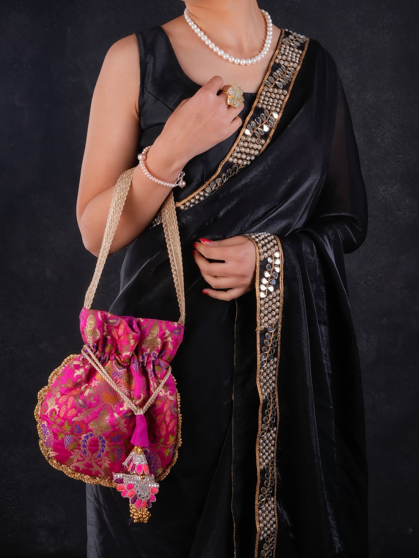 Rang Mahal Banarasi Silk Potli