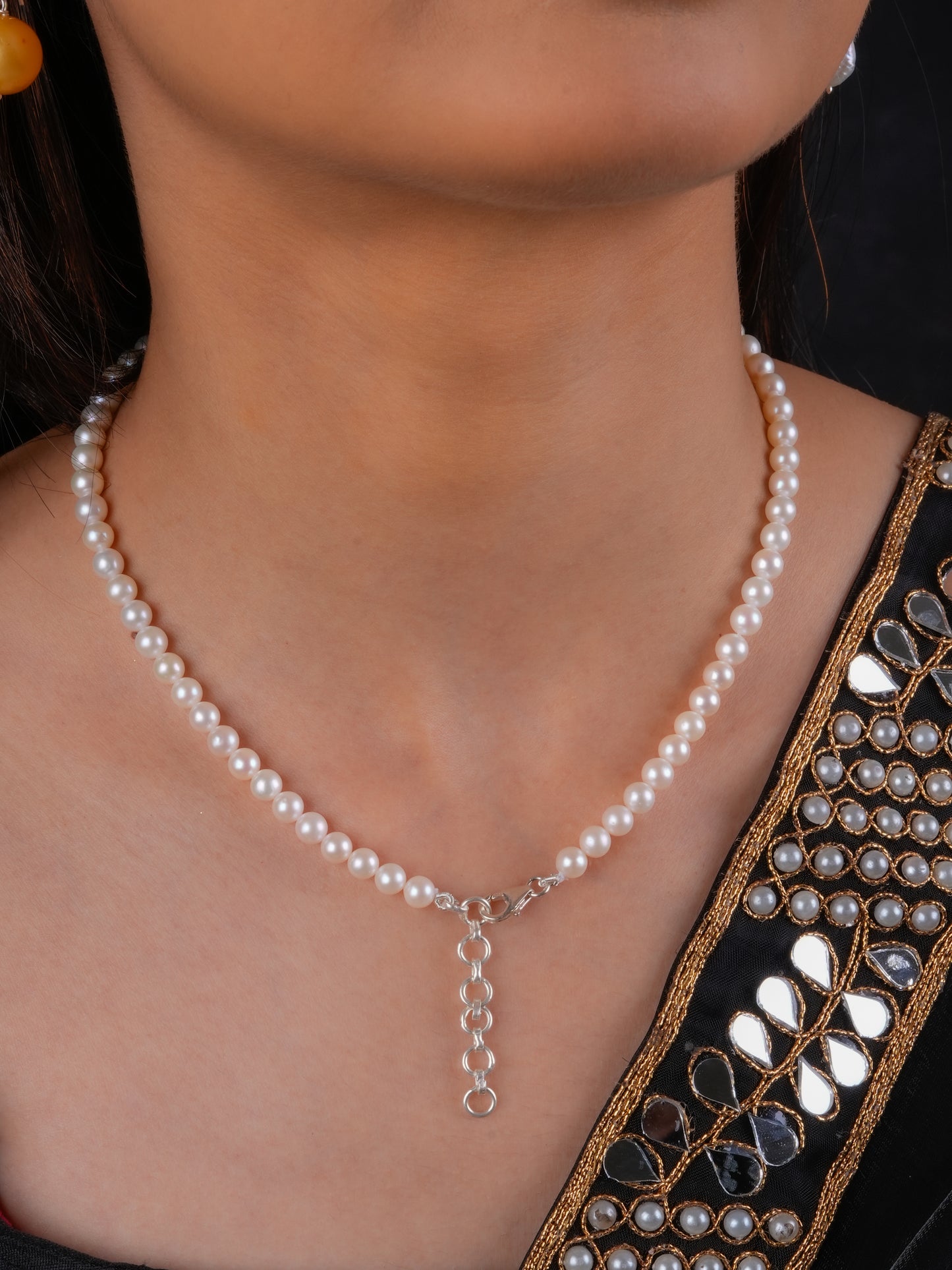 Classic Round Pearl Necklace(6 mm)