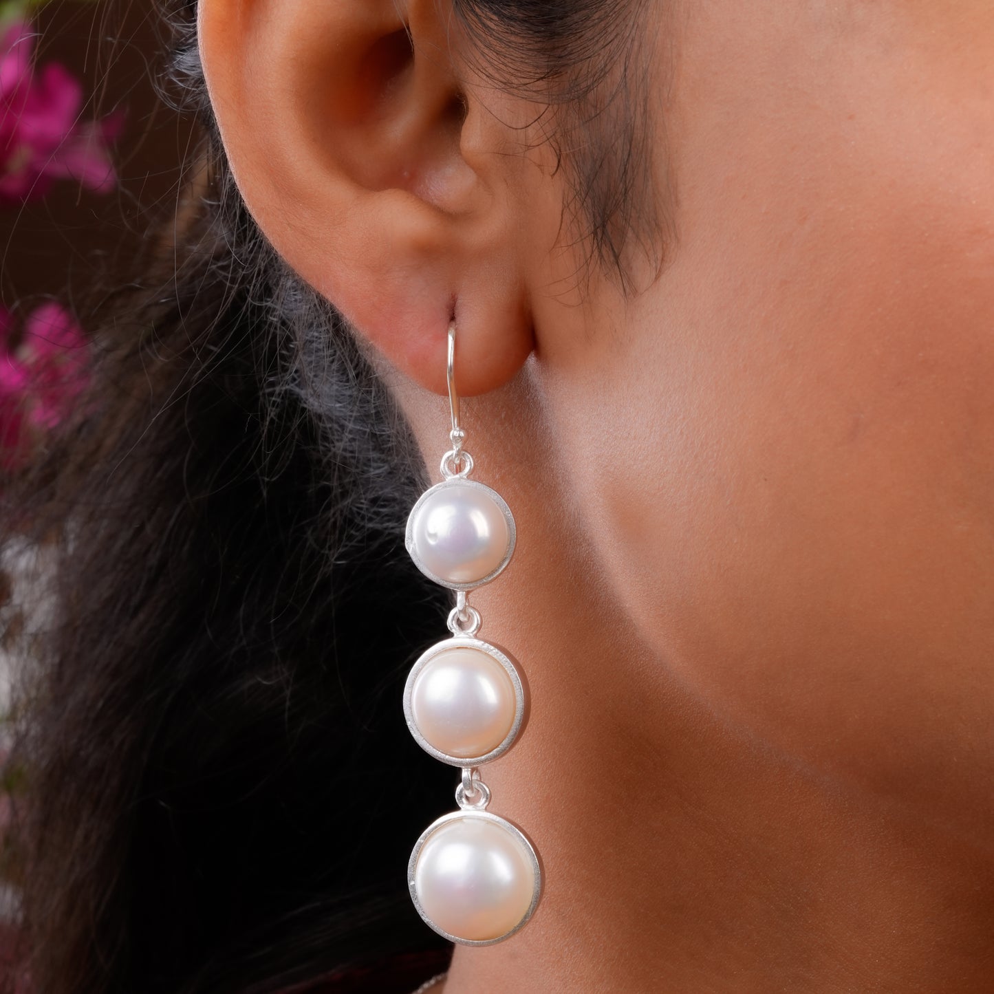 Glimmer Pearls Silver Set