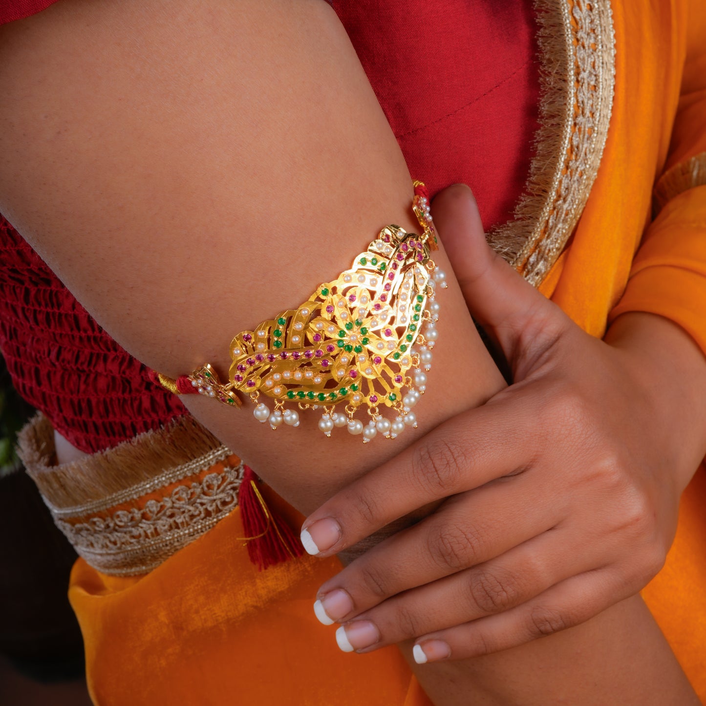 Razia Purani Dilli Gold Plated Silver Bajubandh