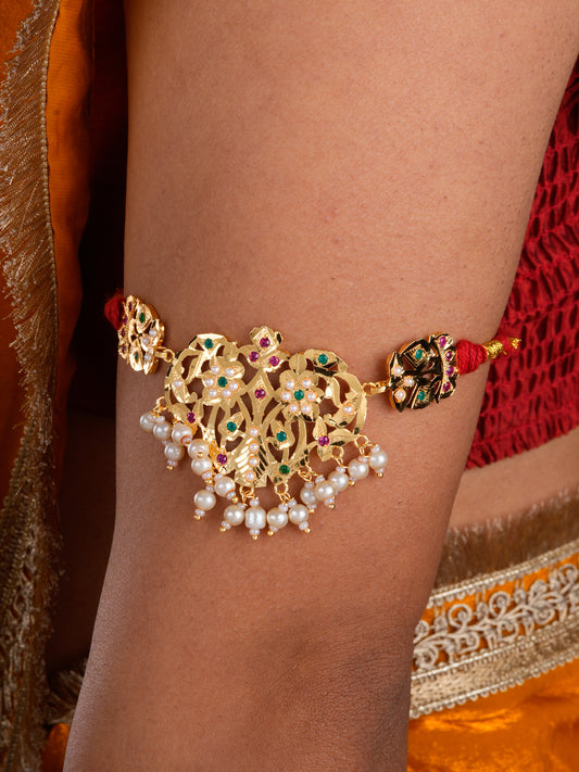 Hania Purani Dilli Gold Plated Silver Baajuband