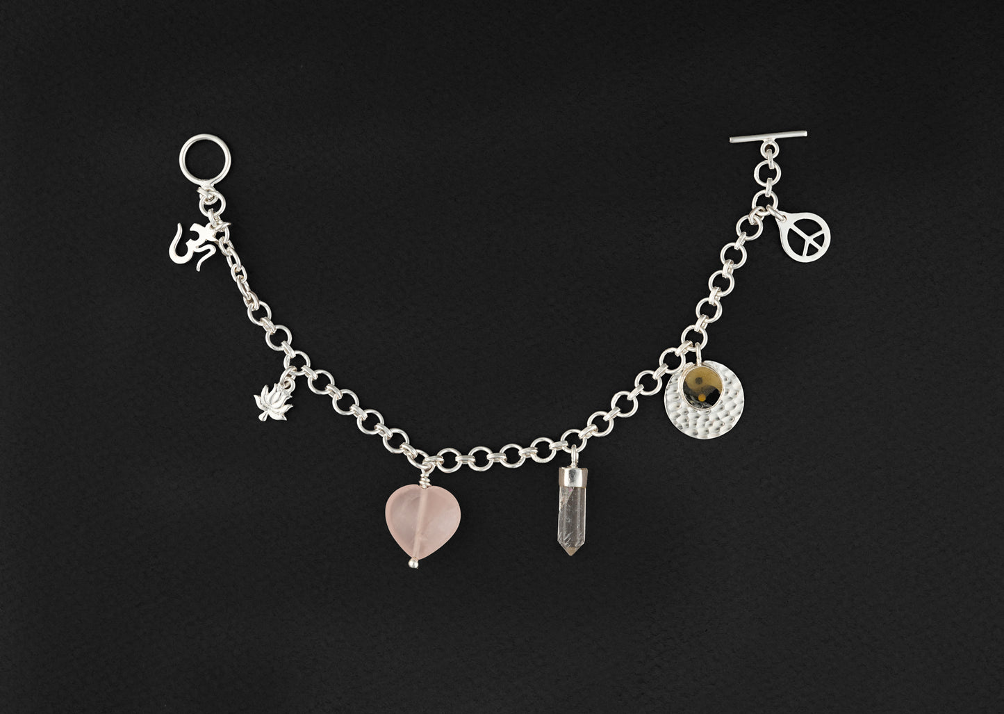 Protection And Peace Chakra Invoke Charm Bracelet