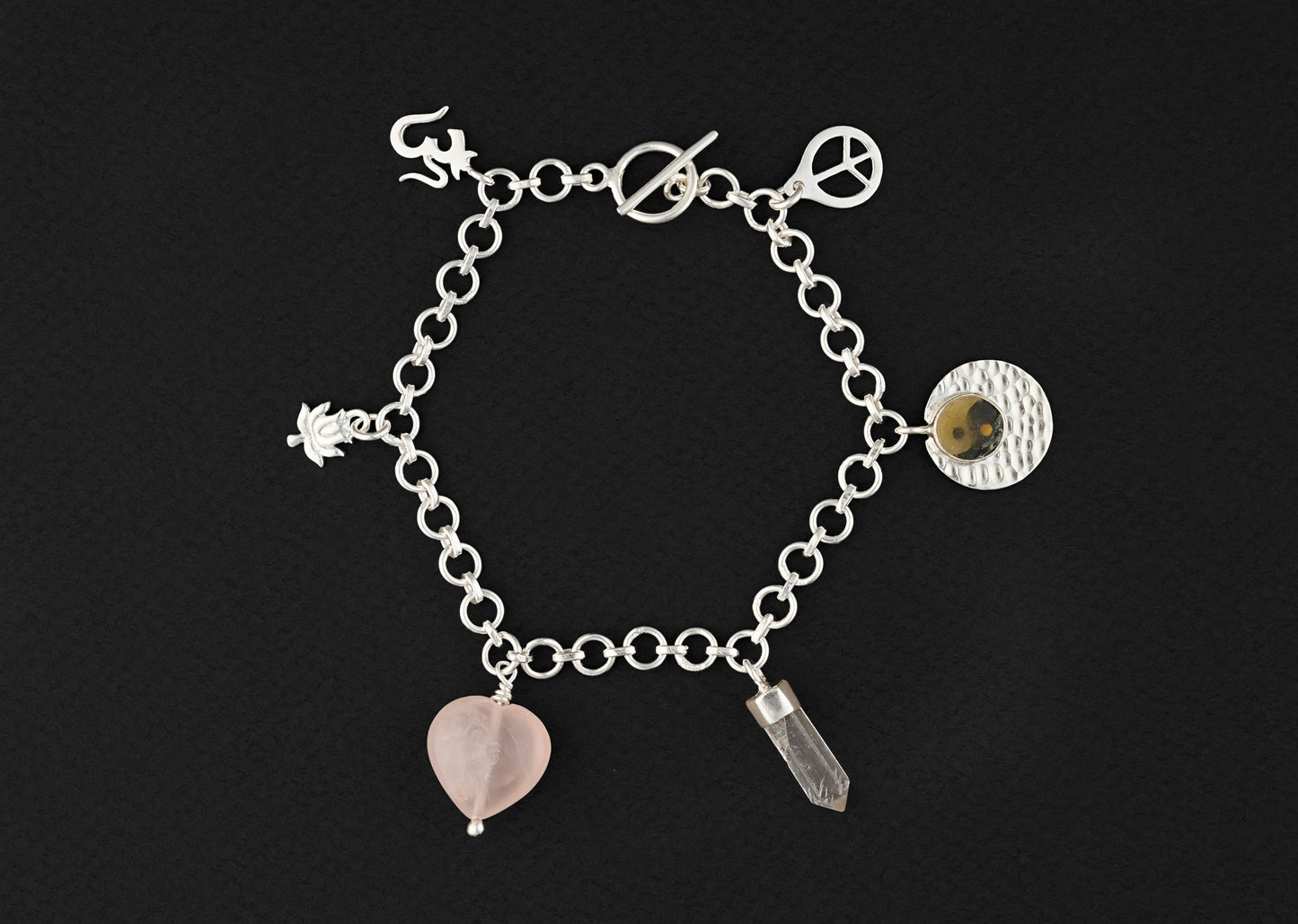 Protection And Peace Chakra Invoke Charm Bracelet