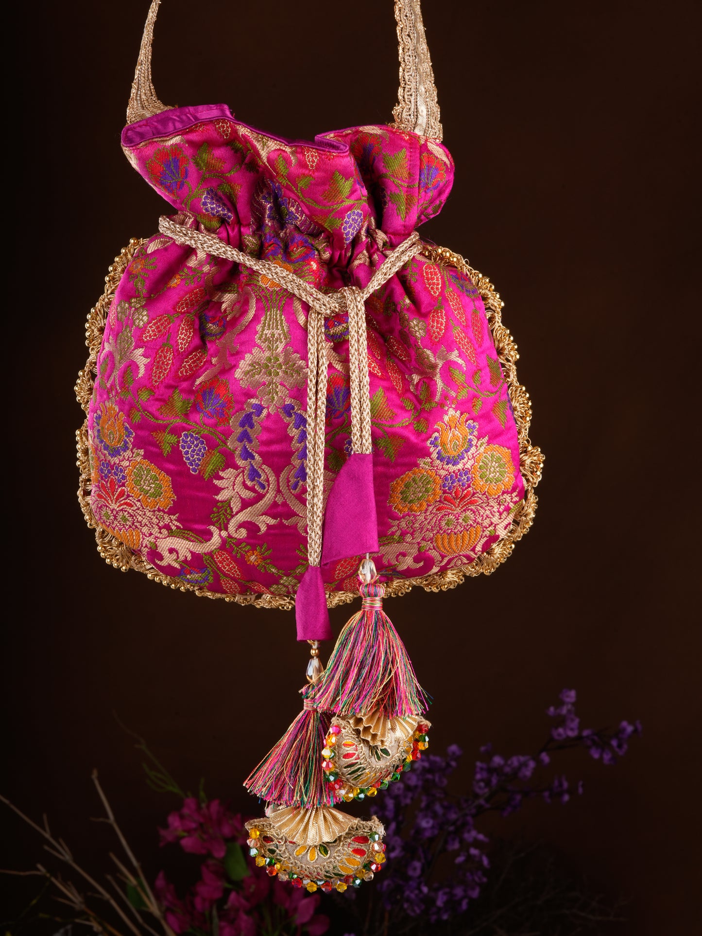 Rang Mahal Banarasi Silk Potli