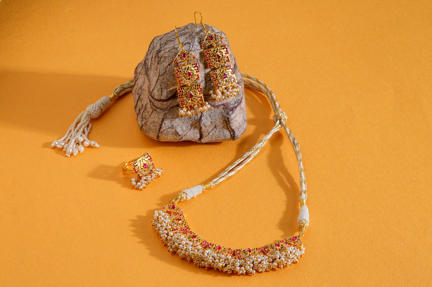 Heera Panna Exclusive Jadau Choker Set