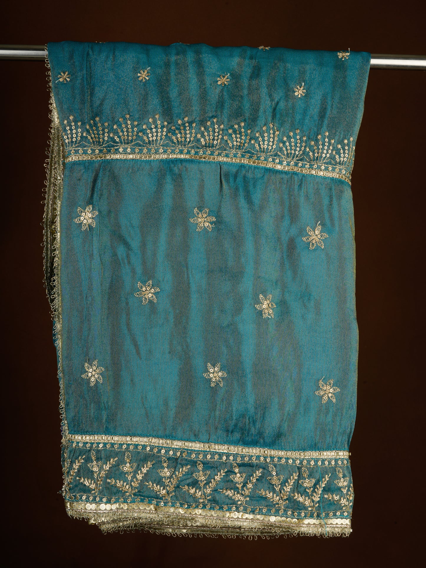 Totapari Teal Fashion Dupatta