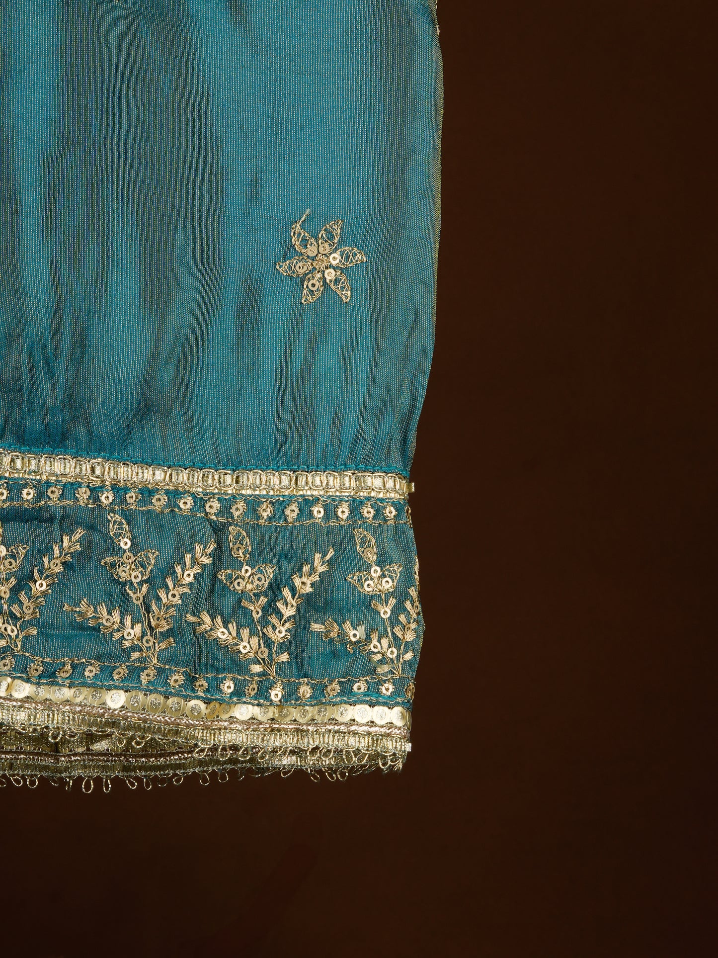 Totapari Teal Fashion Dupatta