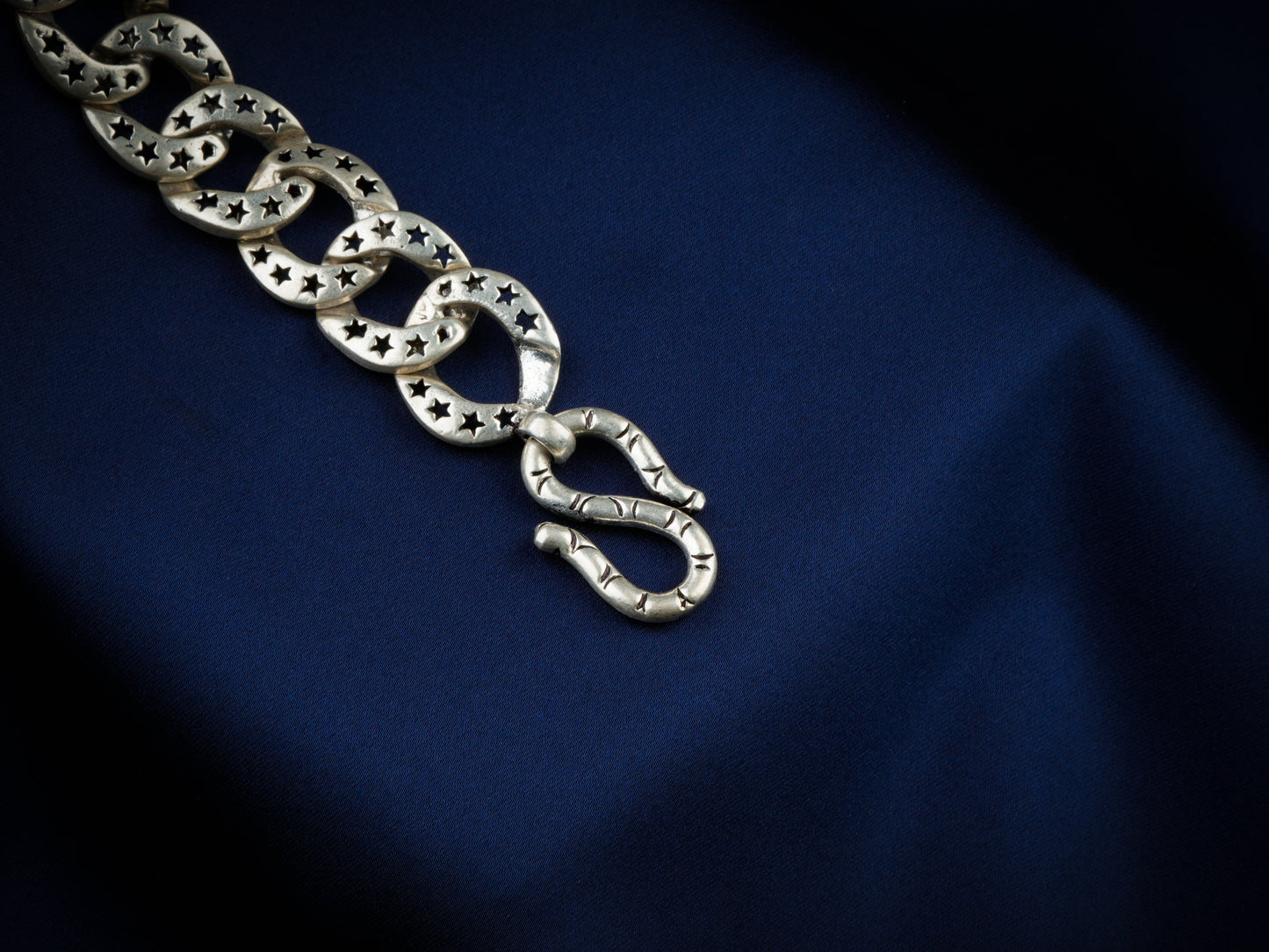 Stars Unique Men Silver Bracelet