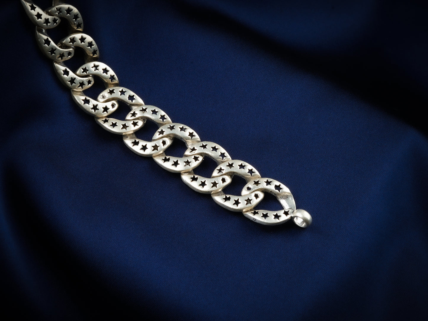 Stars Unique Men Silver Bracelet