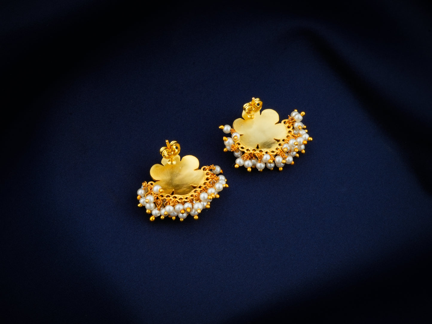 Mogra Studs (Blue)