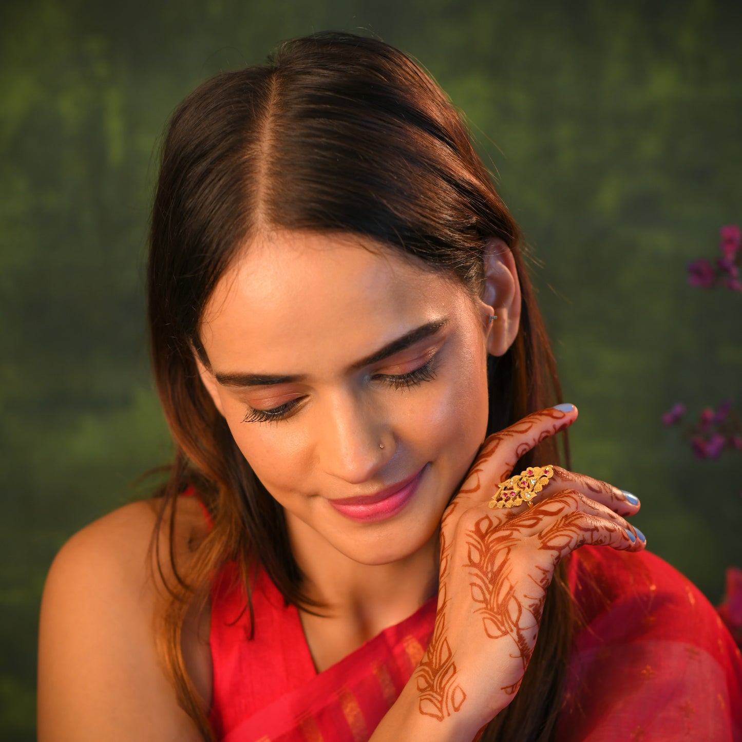 Shukriya Purani Dilli Gold Plated Silver Ring