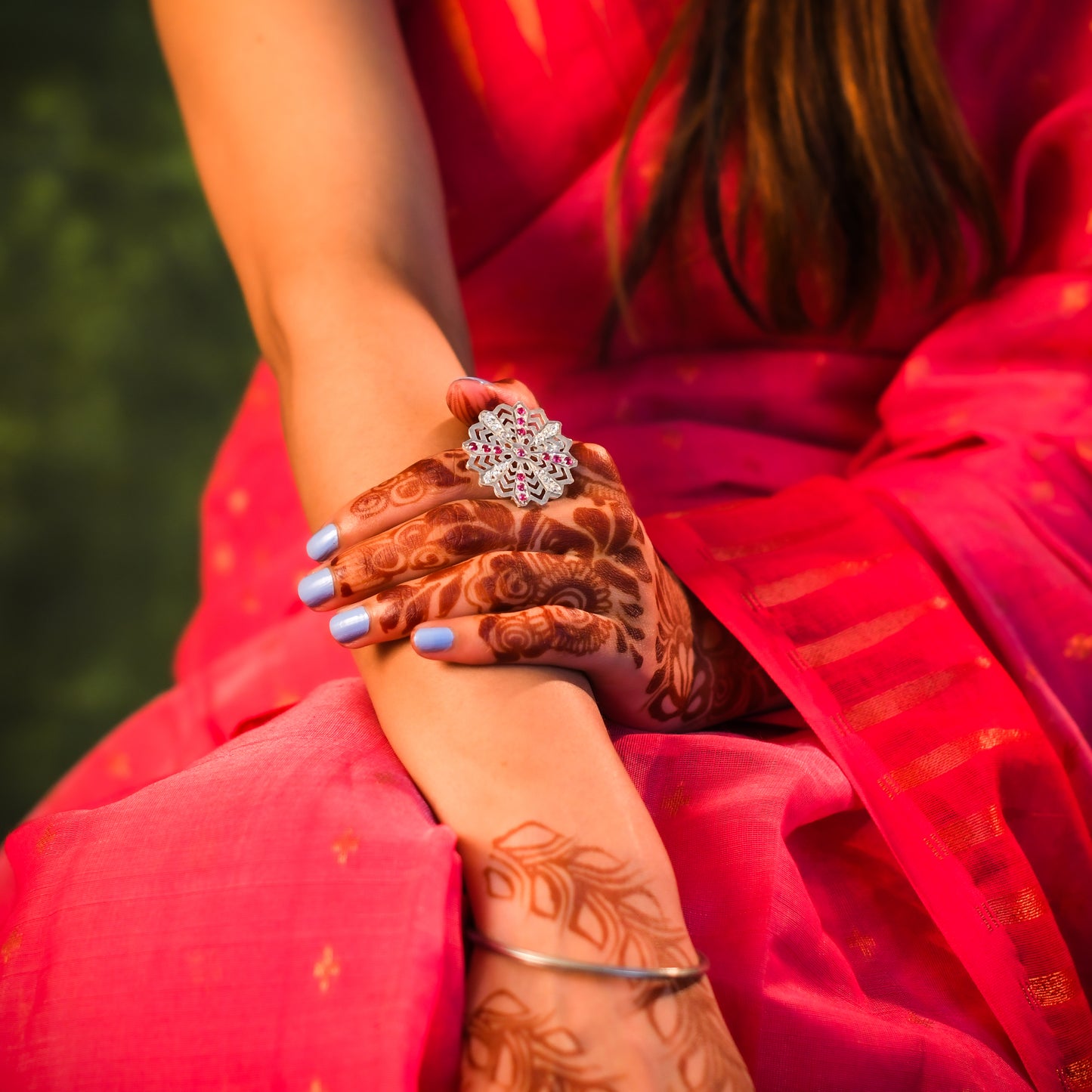 Gulbahar Purani Dilli Silver Ring