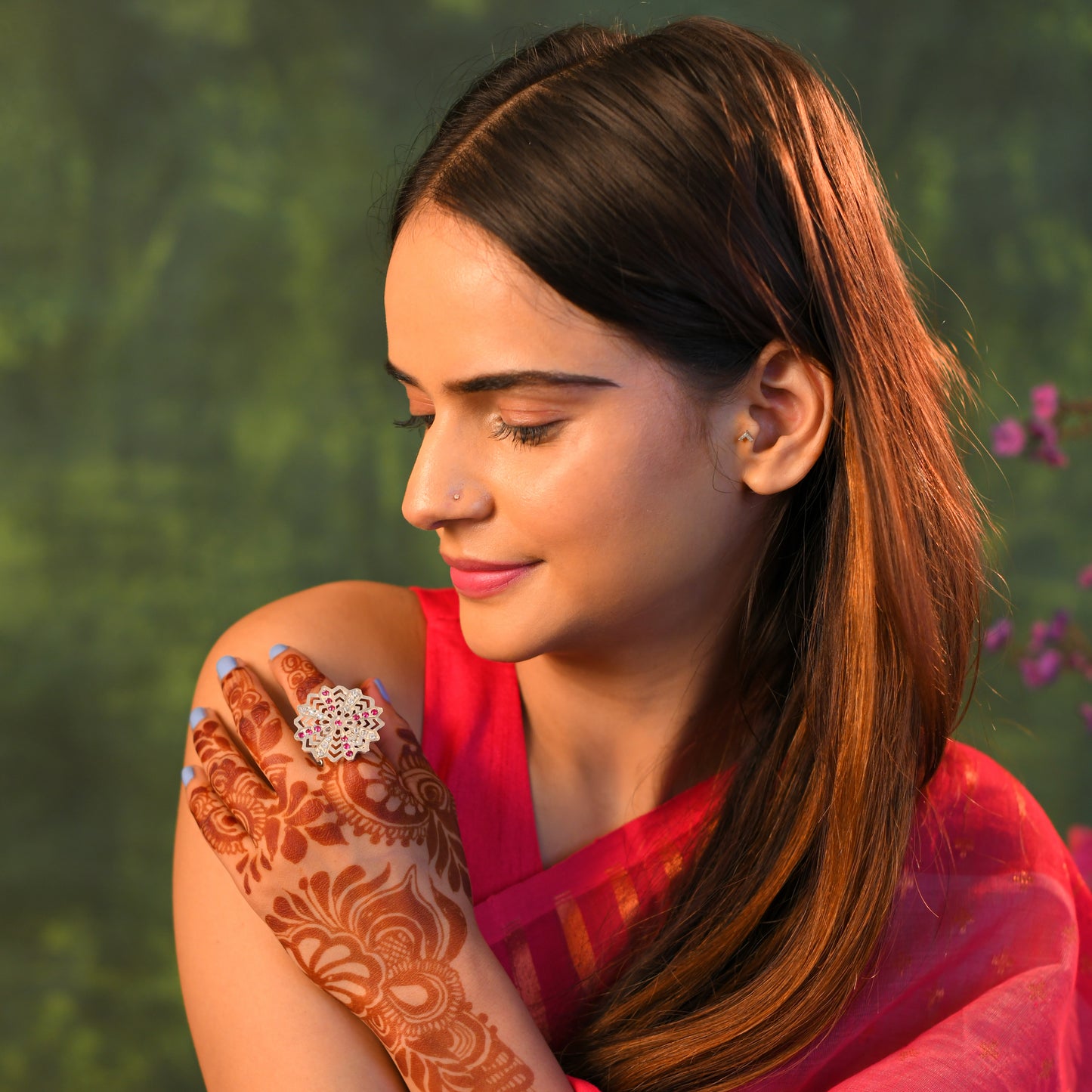 Gulbahar Purani Dilli Silver Ring