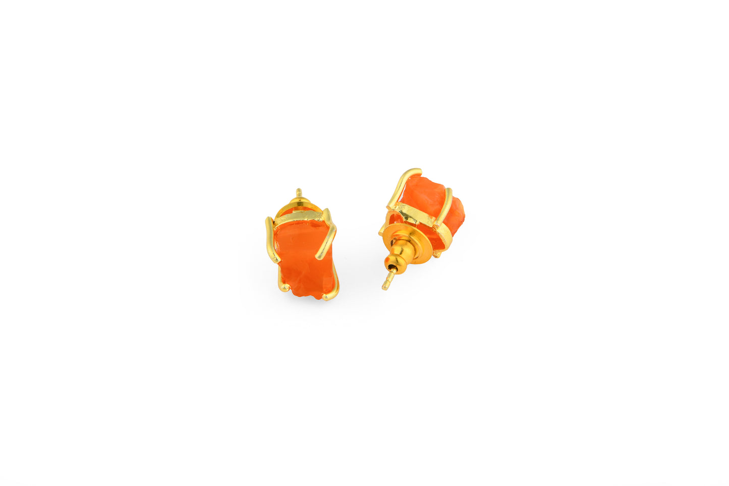 Uncut Carnelian Studs