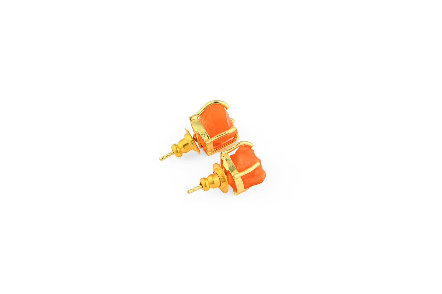 Uncut Carnelian Studs