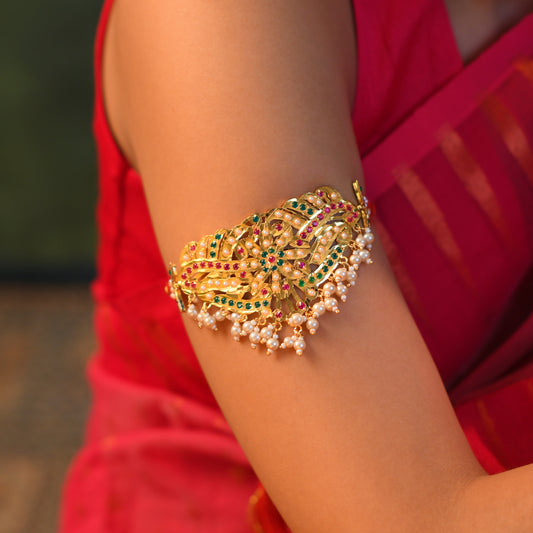 Razia Purani Dilli Gold Plated Silver Bajubandh