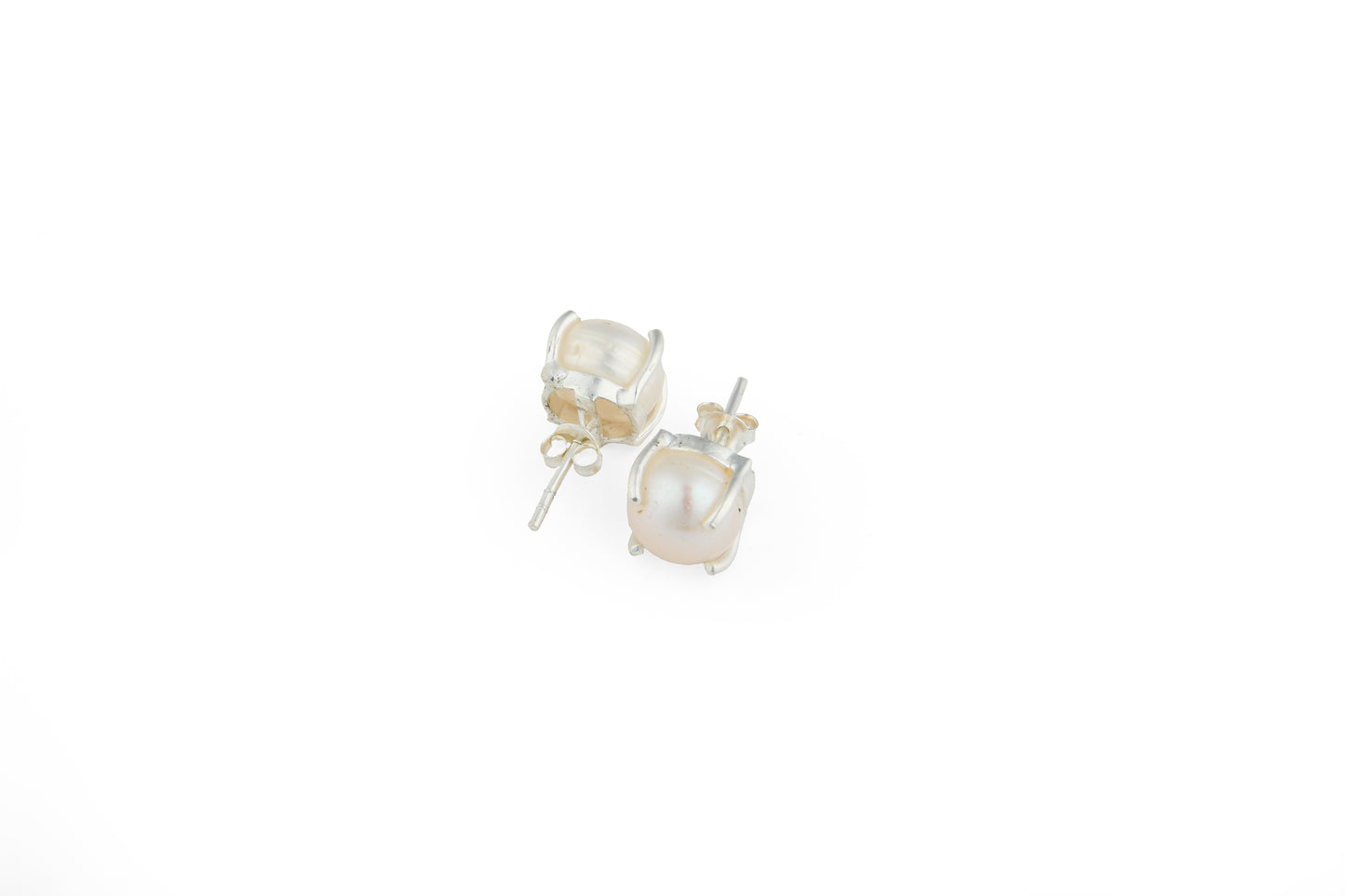 Silver Pearl Bloom Studs