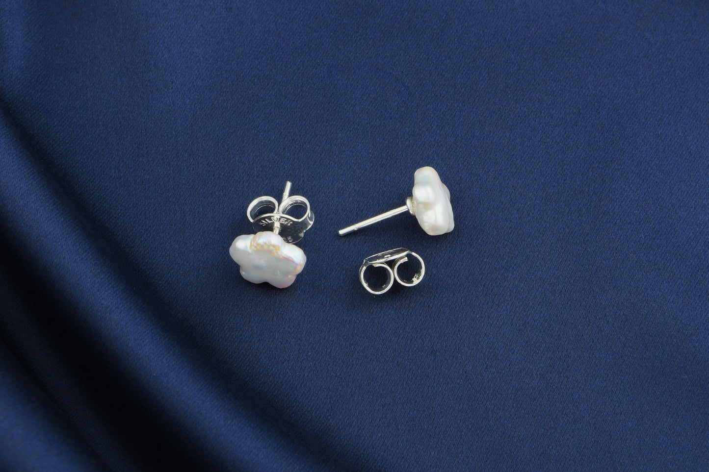 Freshwater Pearl Flower Studs