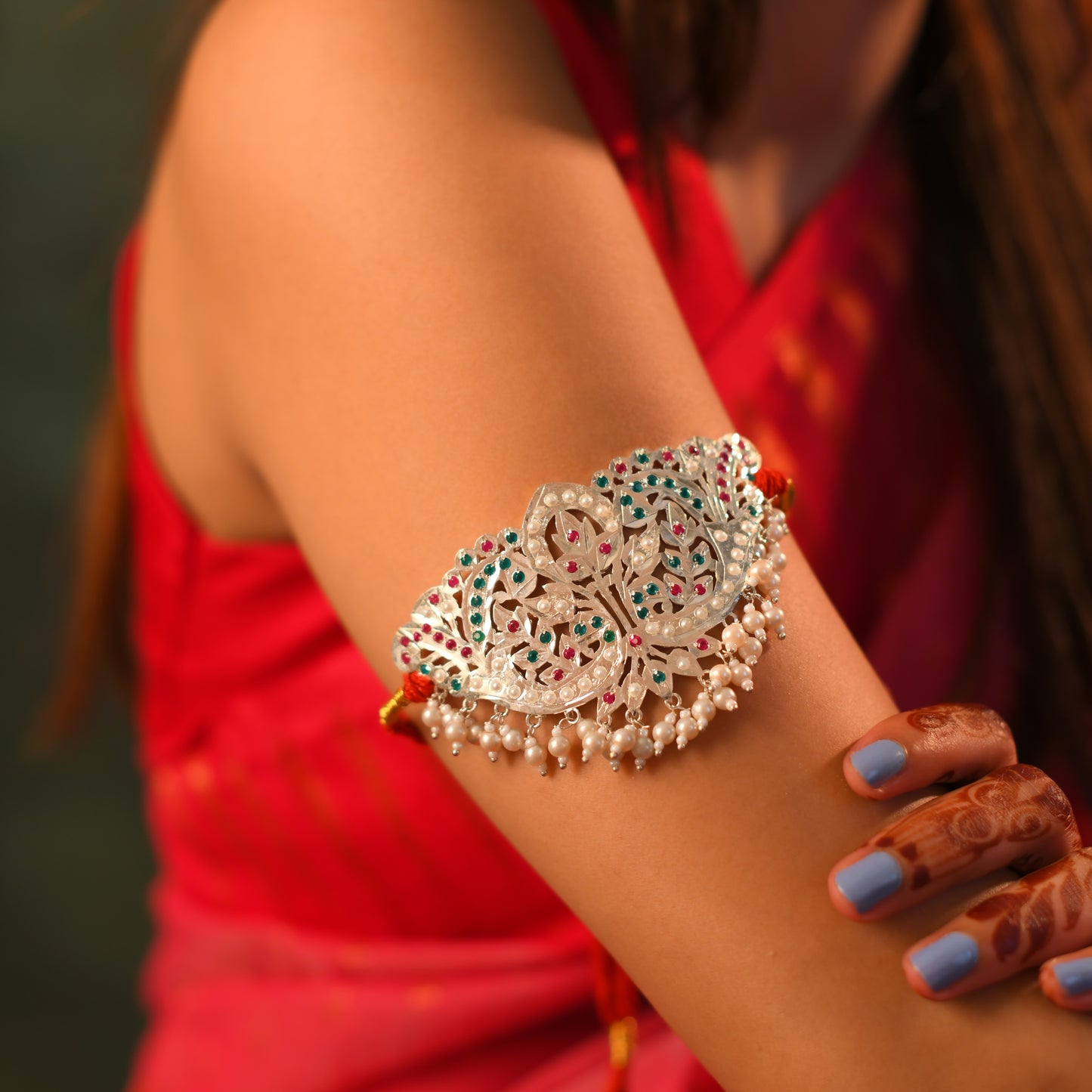 Khoobsurat Purani Dilli Silver Baajubandh