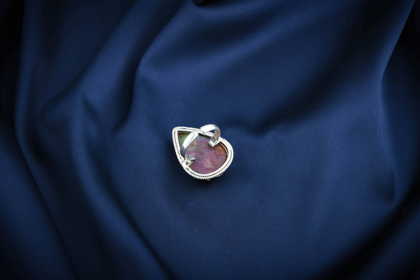 Ruby Joisite Silver Ring