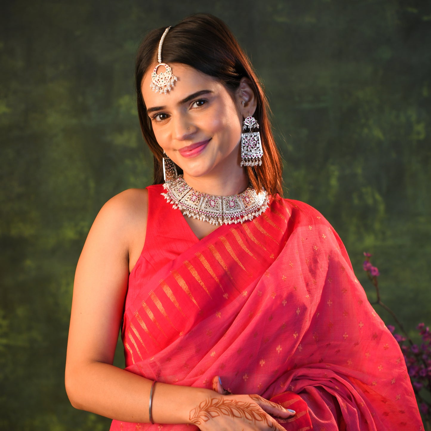 Mehtaab Purani Dilli Silver Necklace Set