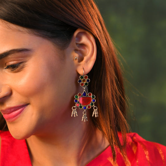 Antique Mirror Earrings