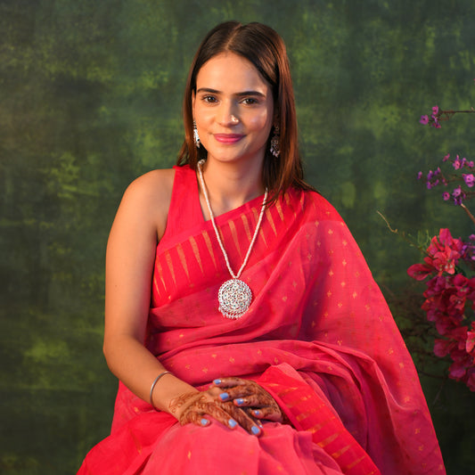 Ruhi Purani Dilli Silver Necklace Set