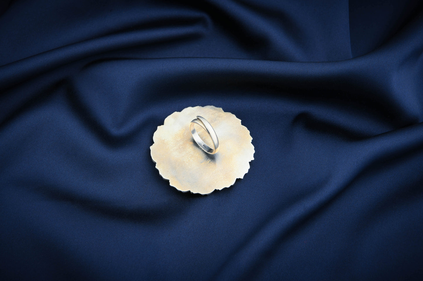 Turquoise And Leaf Silver Statement Ring