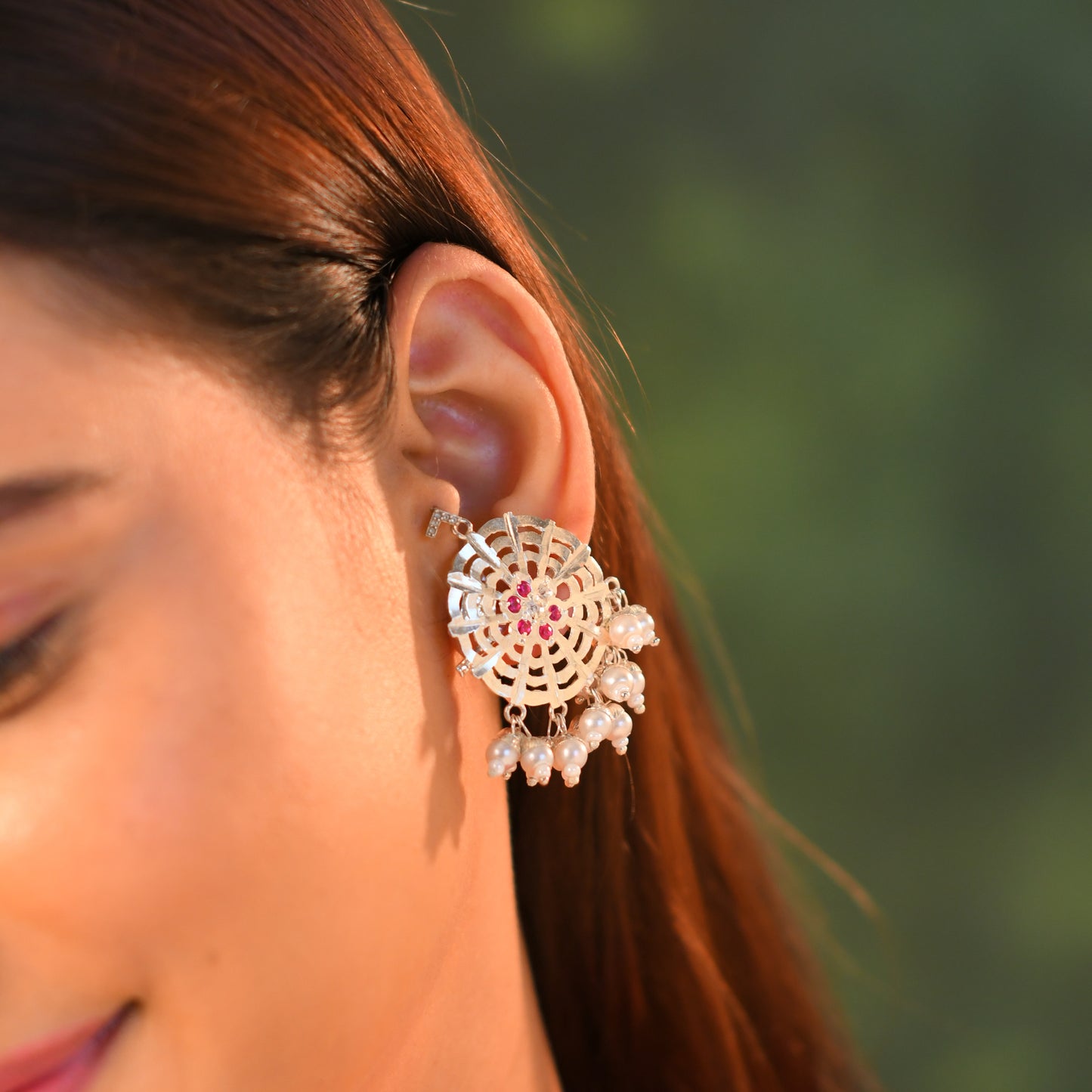 Huma Purani Dilli Silver Necklace Set