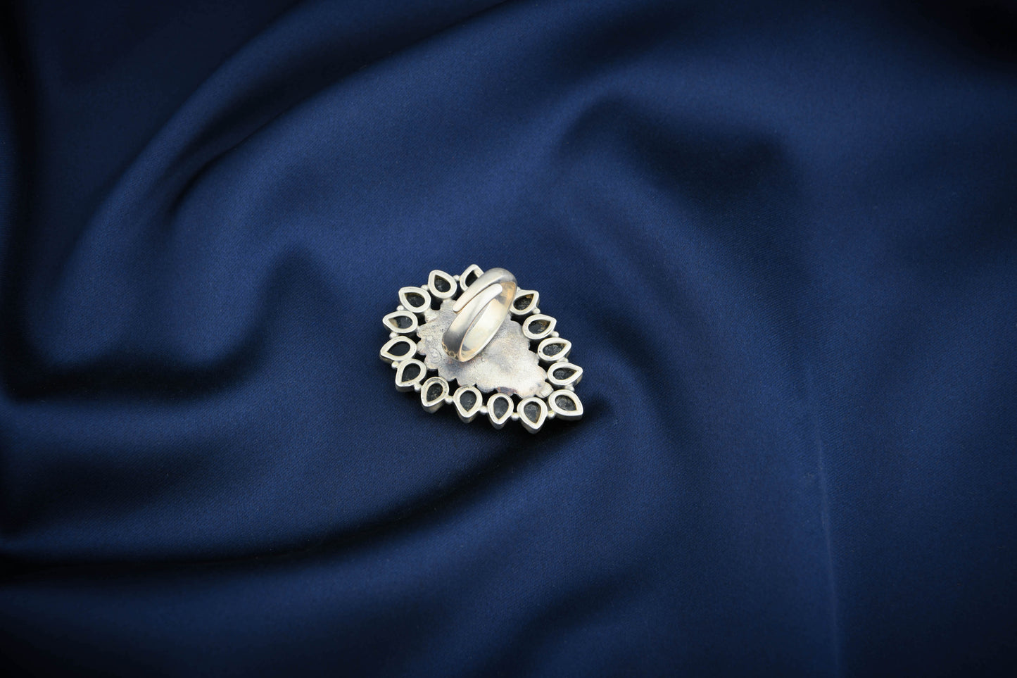 Black Onyx And Silver Statement Ring