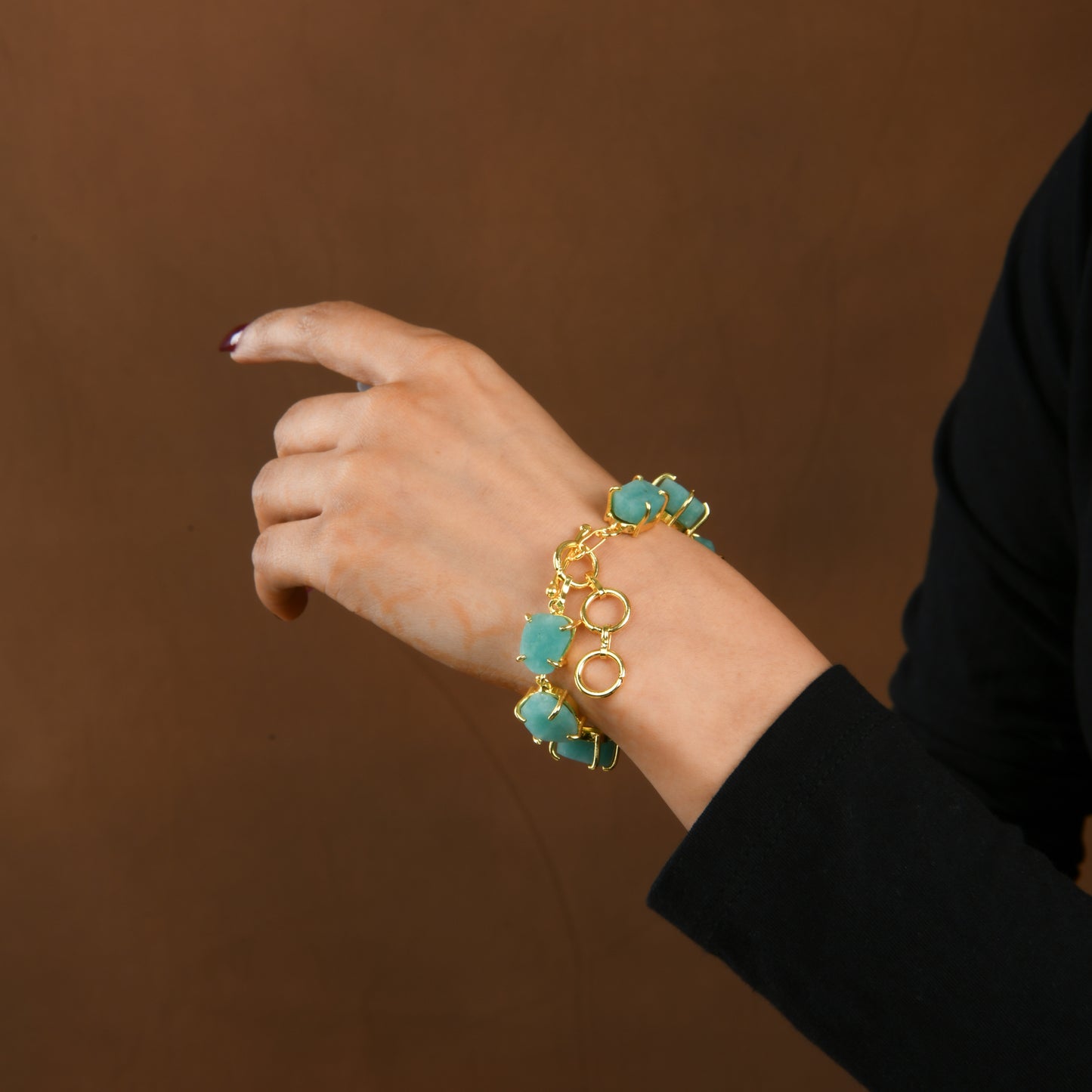 Uncut Natural Amazonite Bracelet