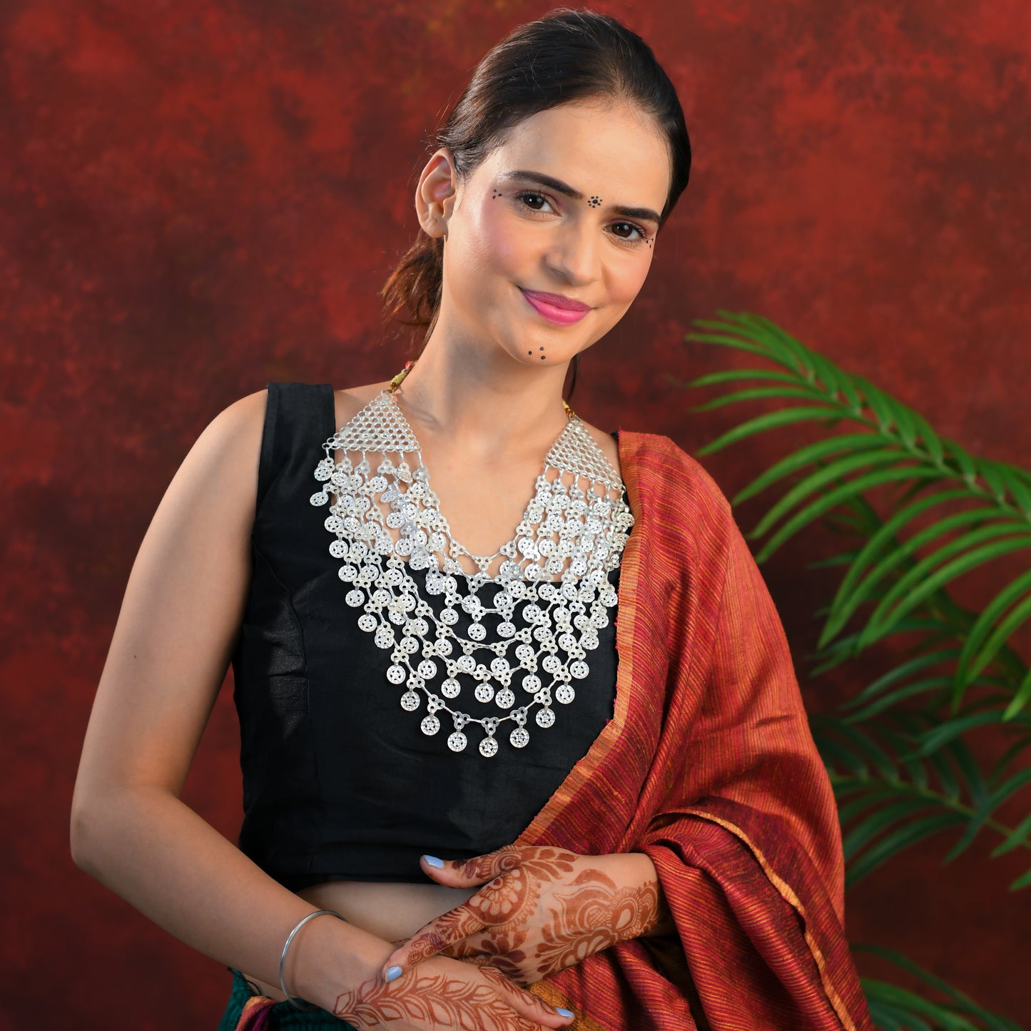 Rajwadi Silver Necklace