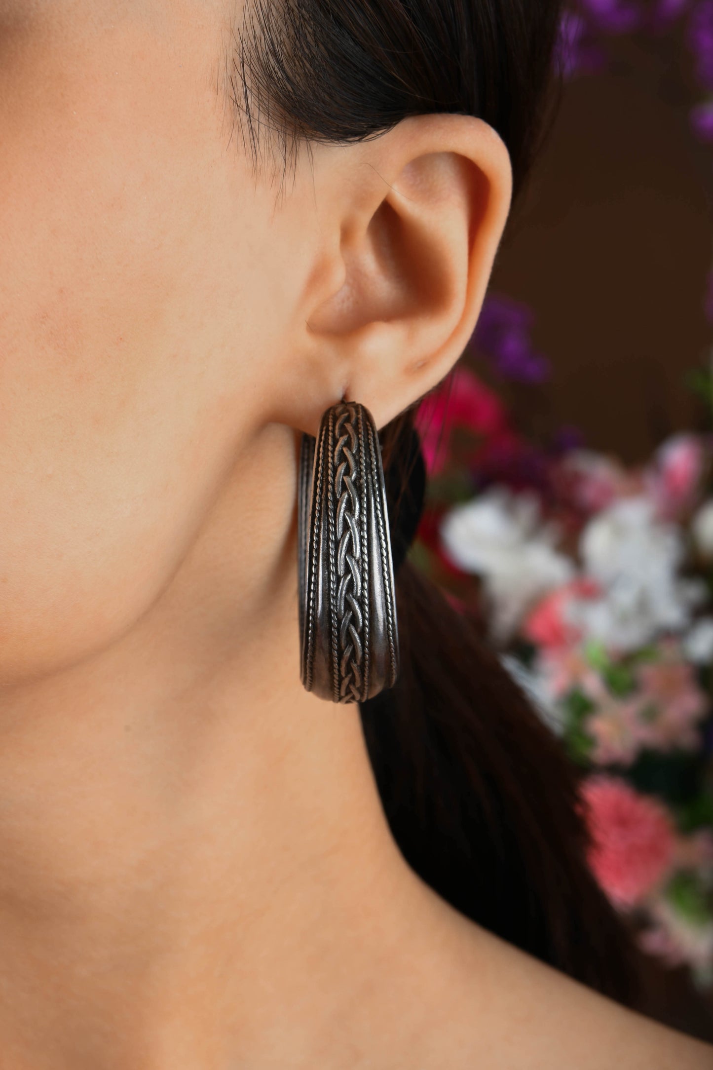 Infinity Silver Hoops