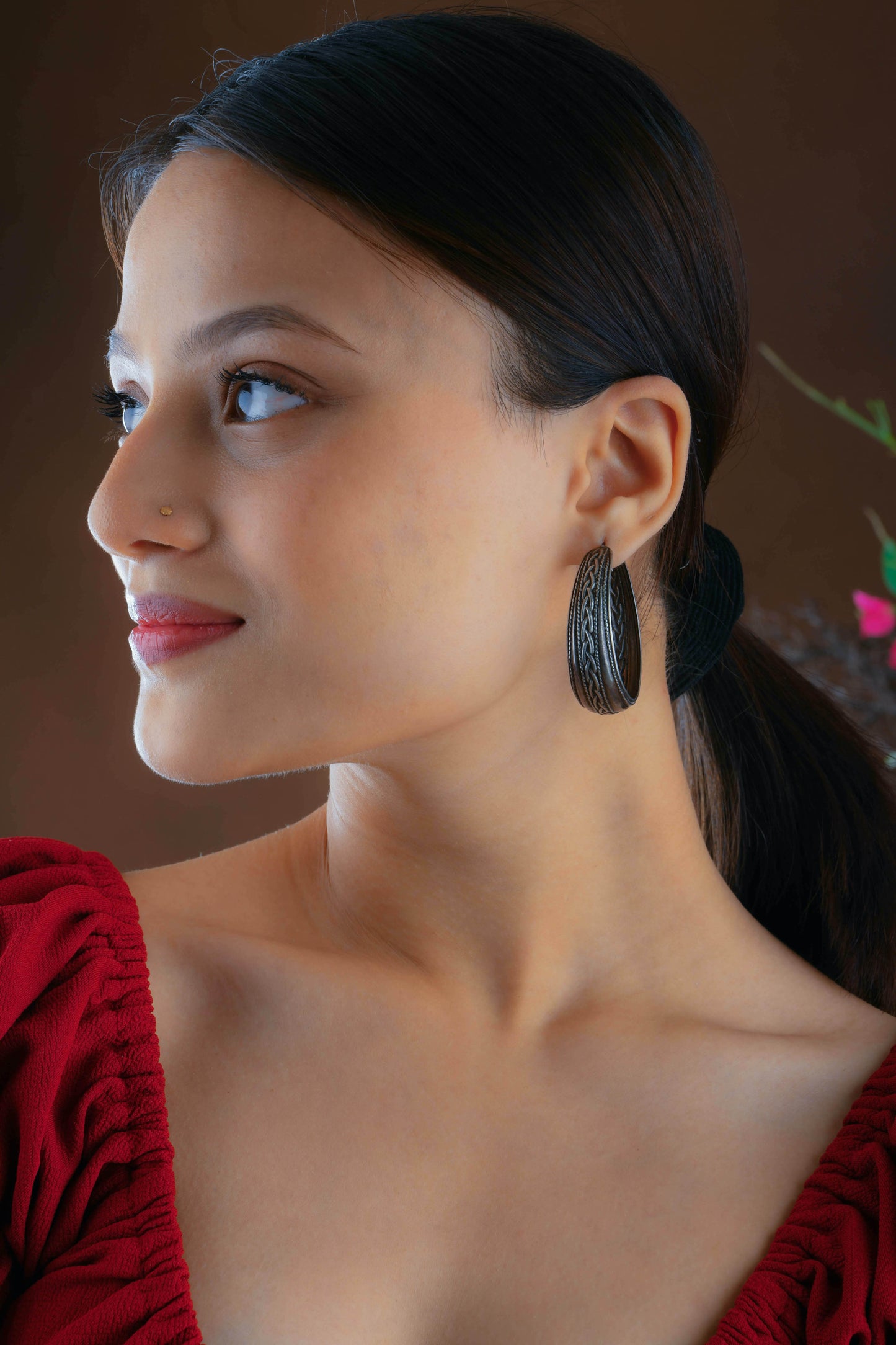 Infinity Silver Hoops