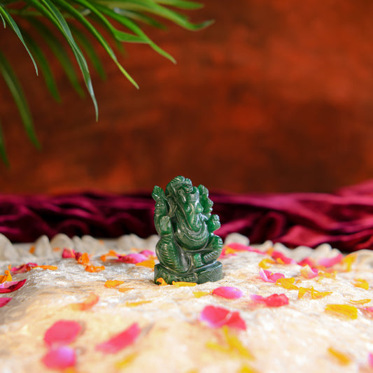 Green Aventurine Ganesh Ji For Prosperity