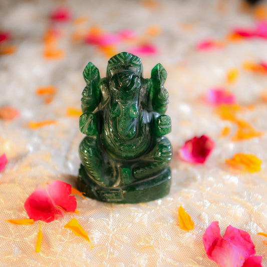 Green Aventurine Ganesh Ji For Prosperity