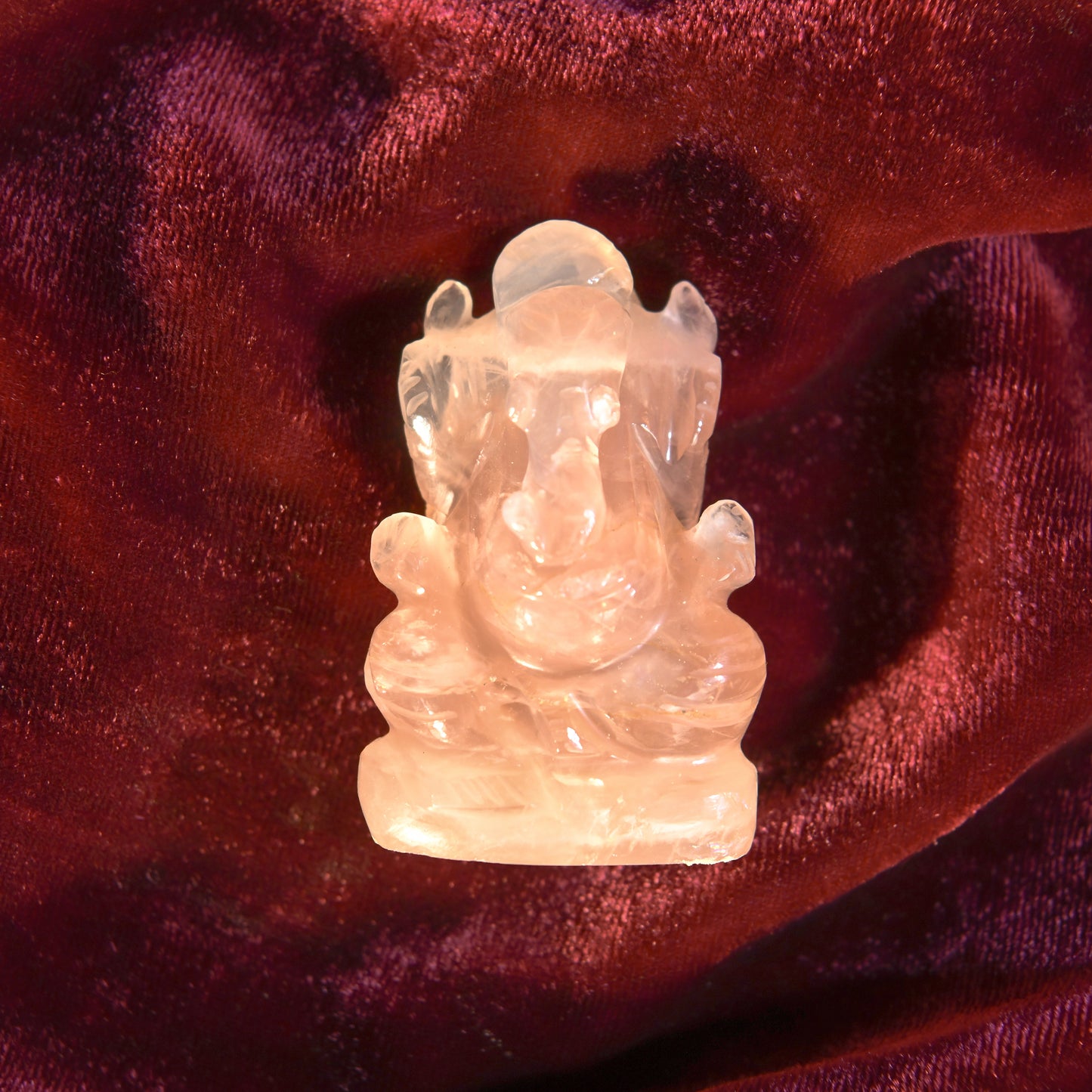 Rose Quartz Ganesh ji
