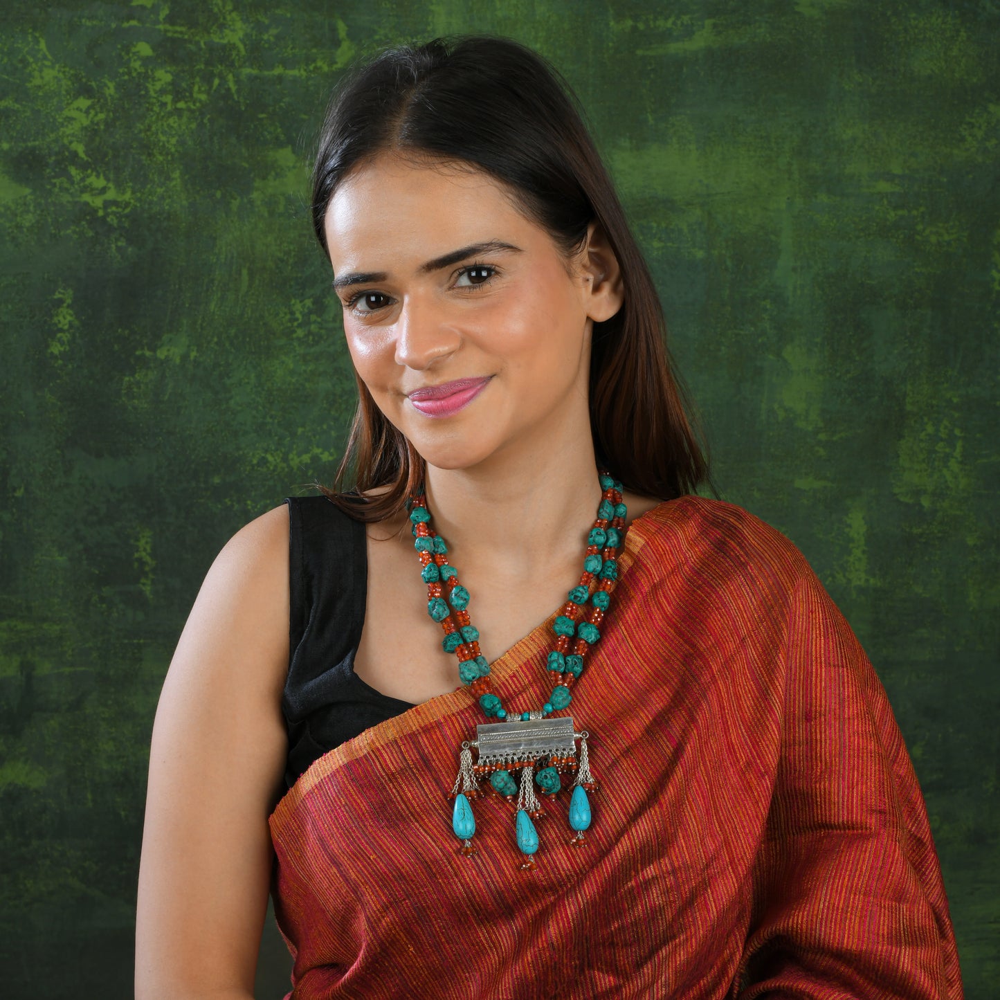 Turquoise Affair Silver Necklace