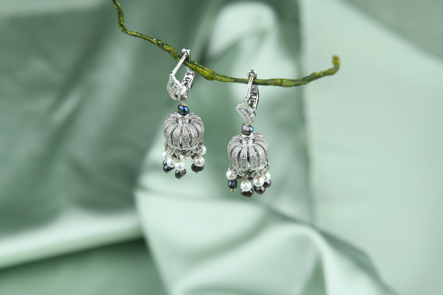Ready to Party Jhumka Danglers (Silver)