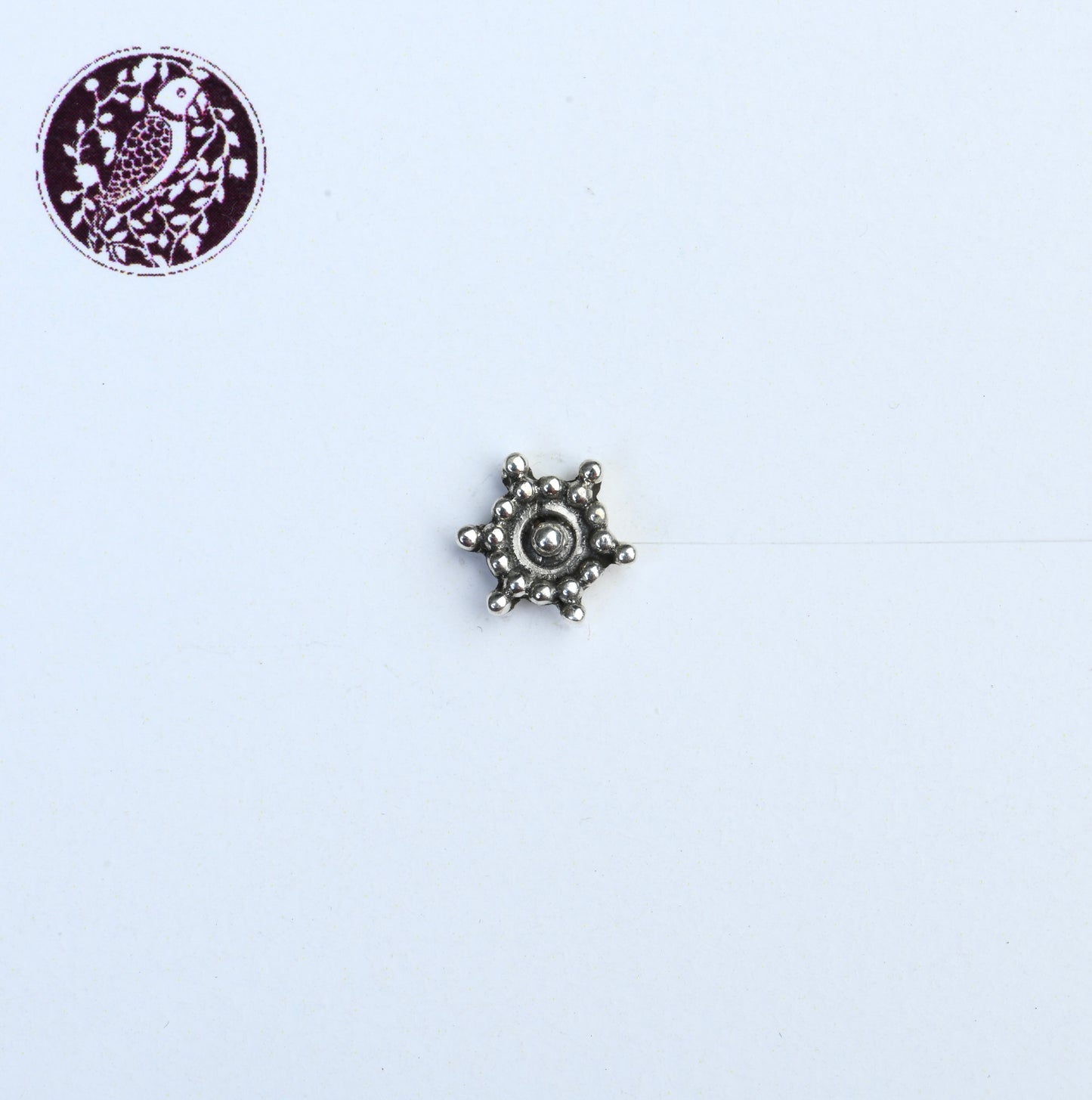 Bindu Silver Nose Pin