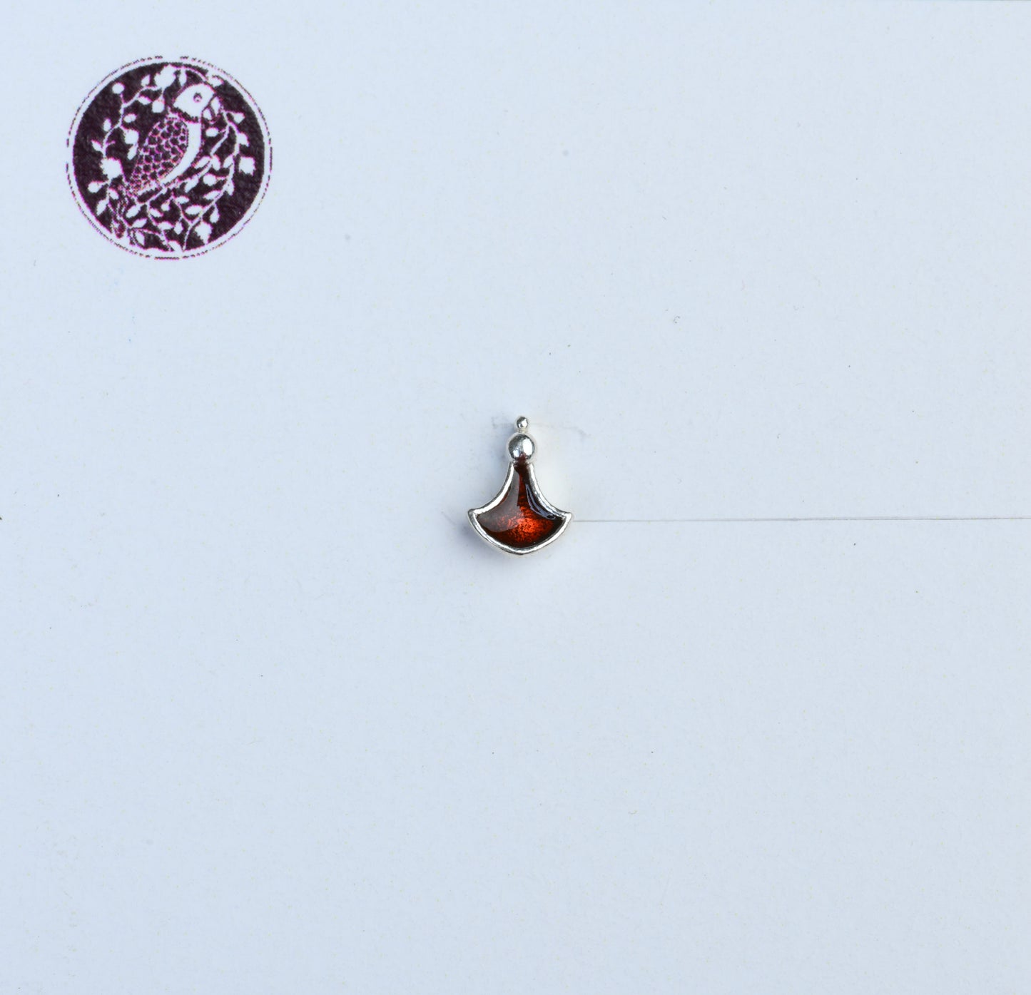 Wine Enamel Nose Pin