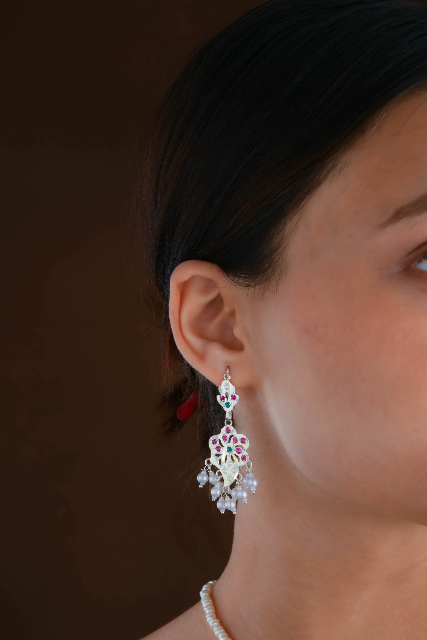 Laila Silver Necklace Set