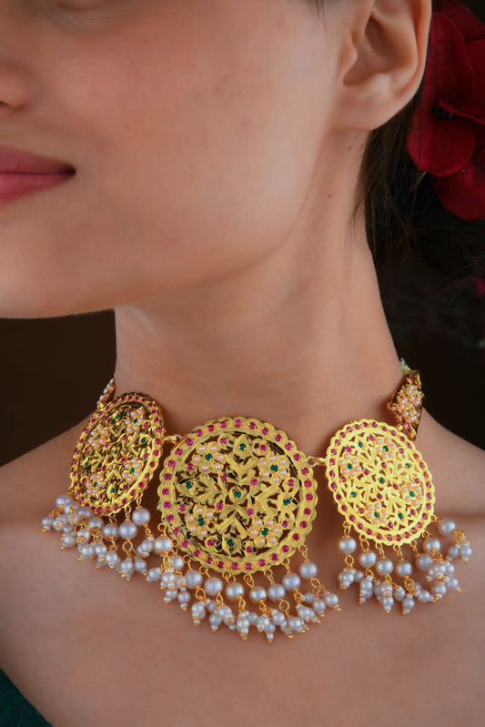 Samaira Purani Dilli Gold Plated Silver Necklace