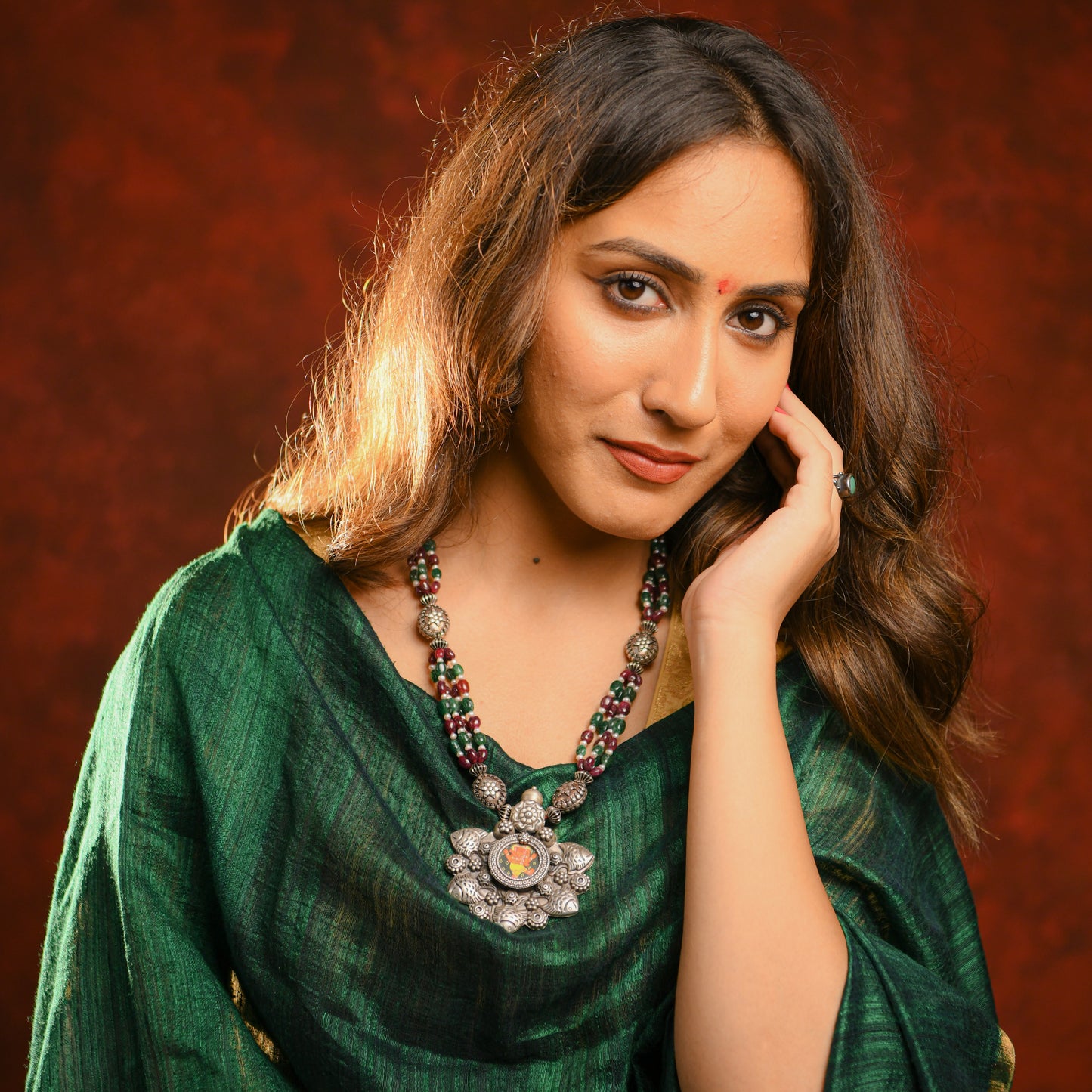 Silver Ganesha Necklace