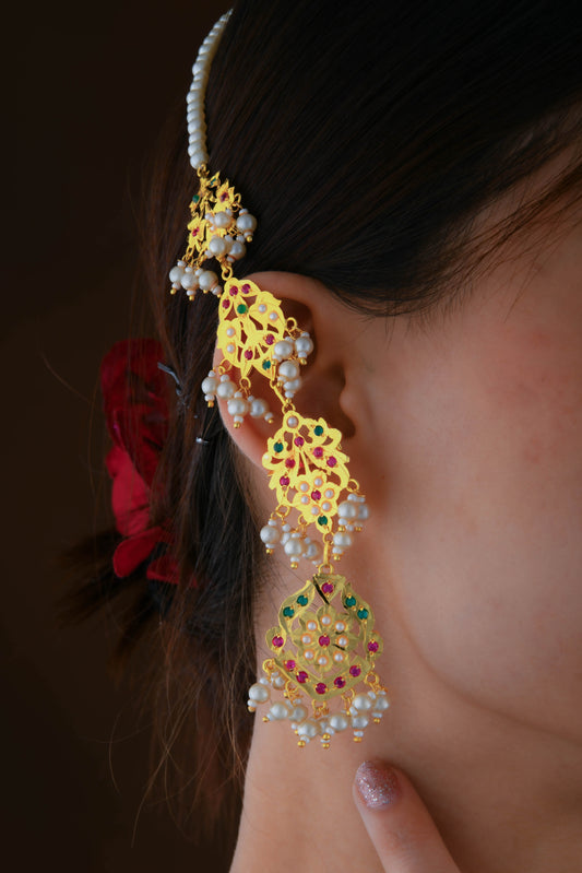 Sadiya Gold Plated Silver Earrings