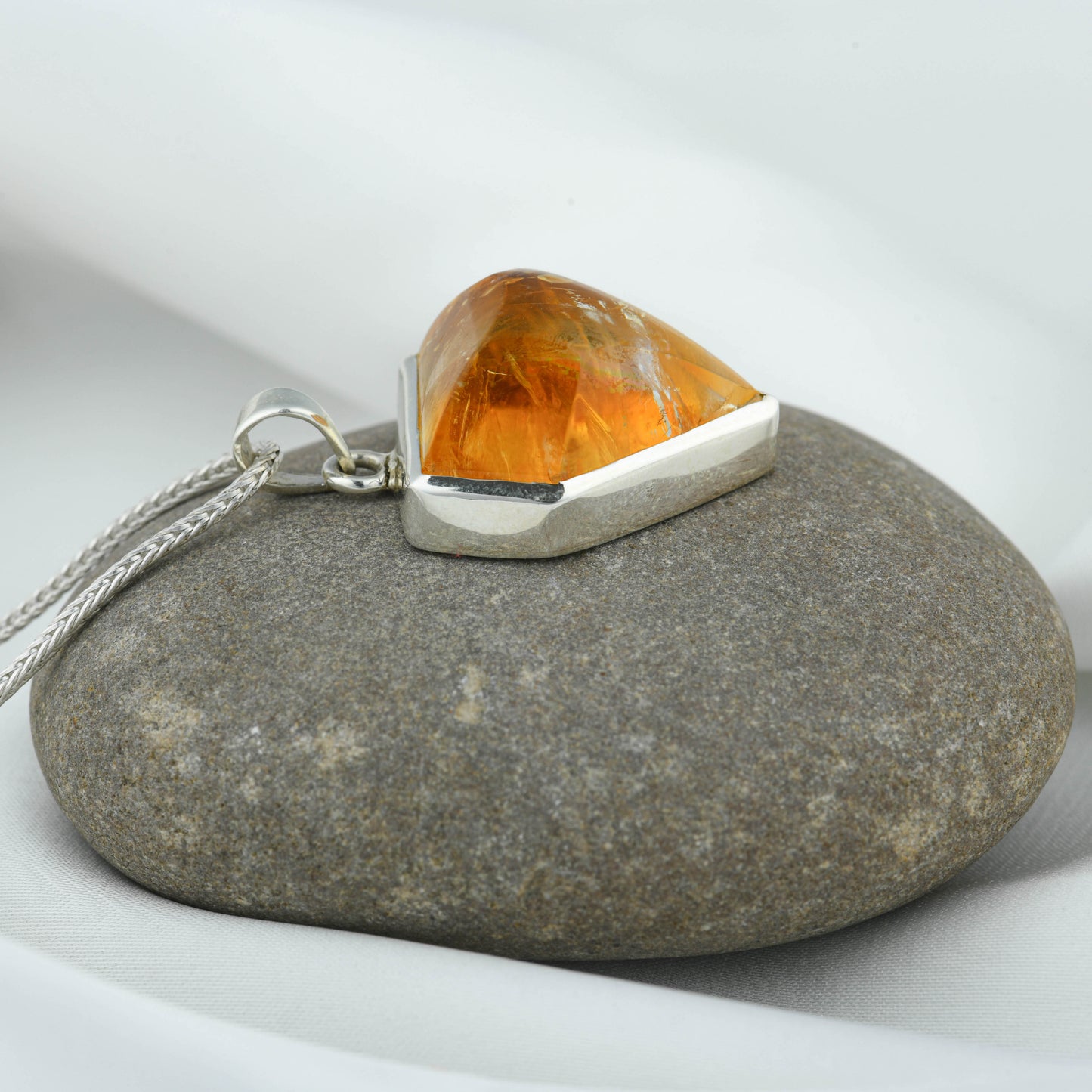 Natural Citrine Arrow Pendant